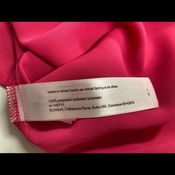 ELOQUII Sheer Tunic Top Pink Size 28Machine Wash 100% Polyester New without tags - Picture 9 of 12